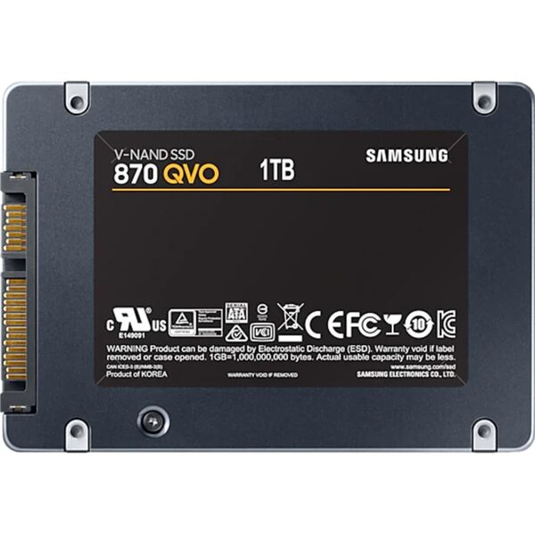 Disco duro interno solido ssd samsung mz - 77q1t0bw - 870 qvo -  1tb -  2.5 pulgadas -  sata3 - Imagen 3