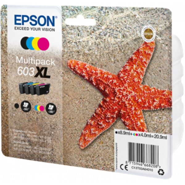 Multipack cartucho tinta epson 603xl c13t03a64010 negro -  cian -  amarillo -  magenta -  estrella de mar - Imagen 2