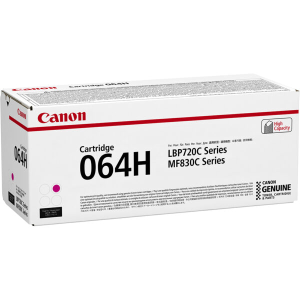 Cartucho toner canon 064h magenta 10400 paginas - Imagen 2