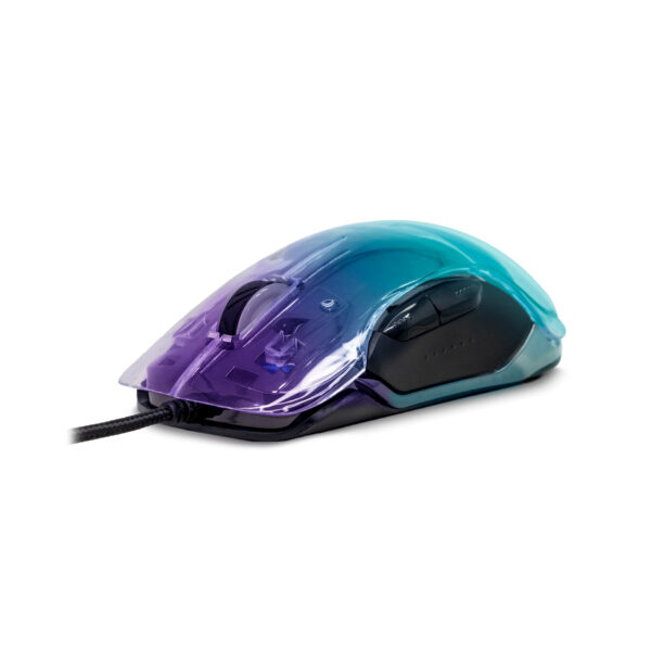 Ratón gaming phoenix banshee transparente rgb 10000 dpi con cable - Imagen 4
