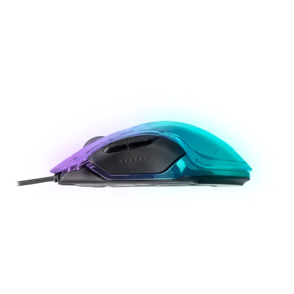 Ratón gaming phoenix banshee transparente rgb 10000 dpi con cable - Imagen 6