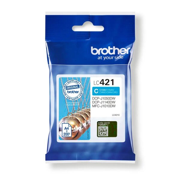 Cartucho tinta brother lc421c cian 200 paginas - Imagen 3