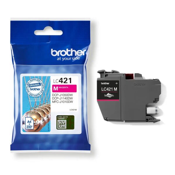 Cartucho tinta brother lc421m magenta 200 paginas - Imagen 2