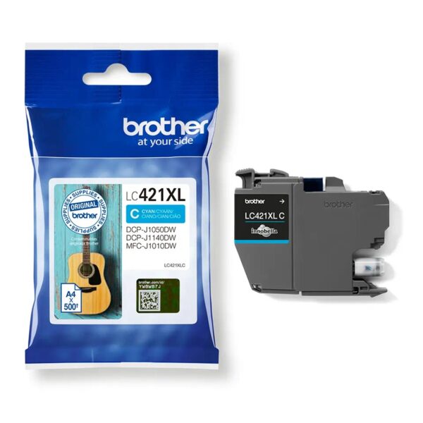 Cartucho tinta brother lc421xlc cian 500 paginas - Imagen 2