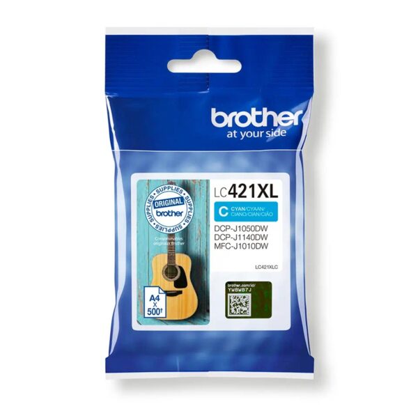Cartucho tinta brother lc421xlc cian 500 paginas - Imagen 3