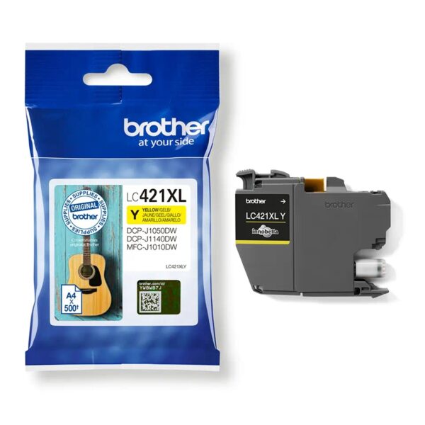 Cartucho tinta brother lc421xly amarillo 500 paginas - Imagen 2