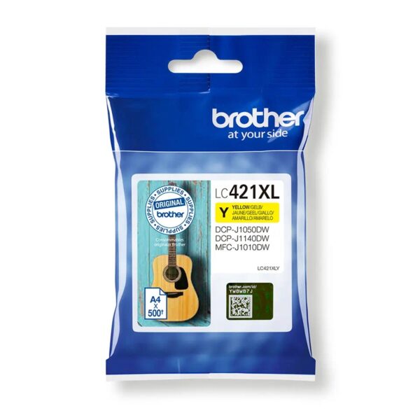 Cartucho tinta brother lc421xly amarillo 500 paginas - Imagen 3