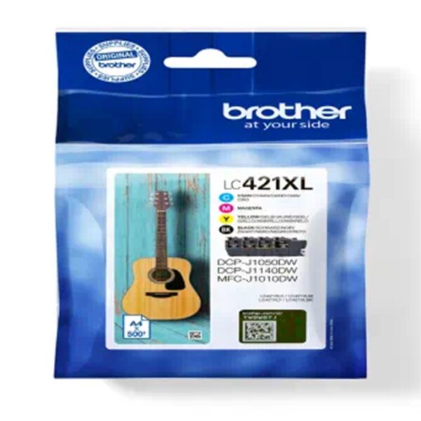 Pack cartuchos tinta brother lc421xlval negro cian magenta amarillo 500 paginas - Imagen 3