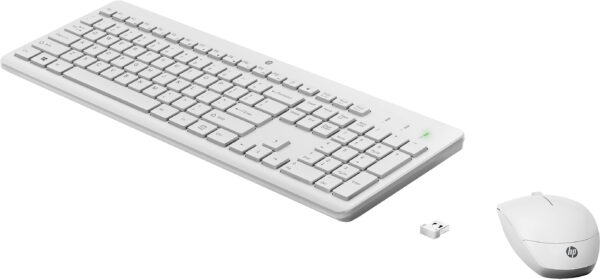 Kit teclado + mouse raton hp 230 wireless inalambrico -  blanco - Imagen 2