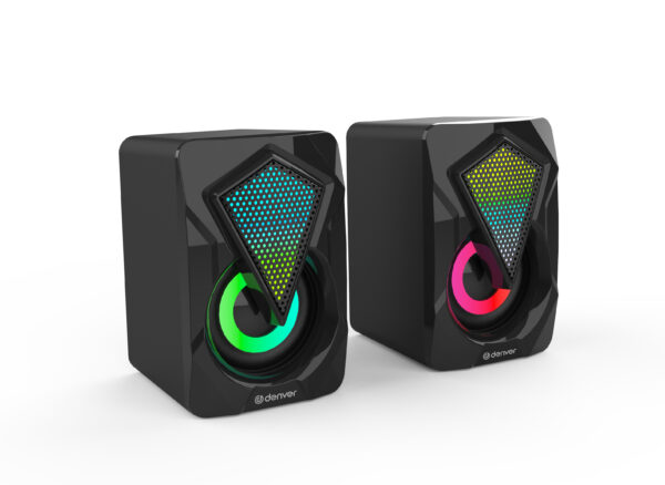 Altavoces gaming denver gas - 500 - 2 x 3w rms - usb - rgb - Imagen 2