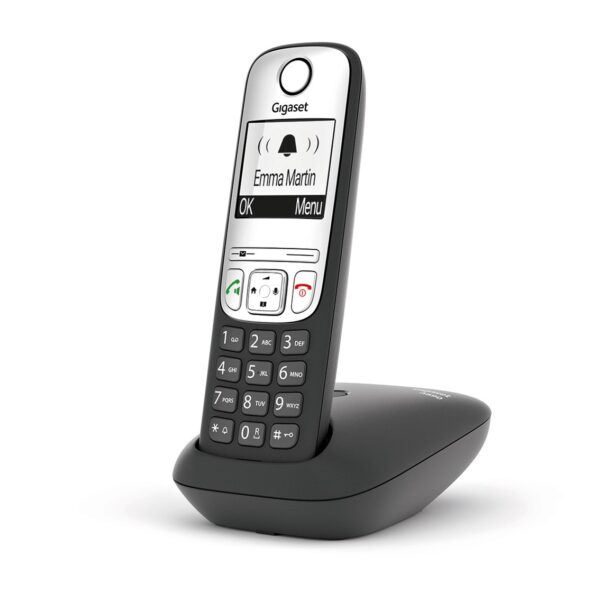 Telefono fijo inalambrico gigaset a690 iberia negro 100 numeros agenda - Imagen 2