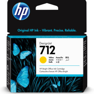 Cartucho tinta hp 712 - 3ed69a -  29 ml -  t210 -  t230 -  t250 -  t630 -  t650 -  amarillo