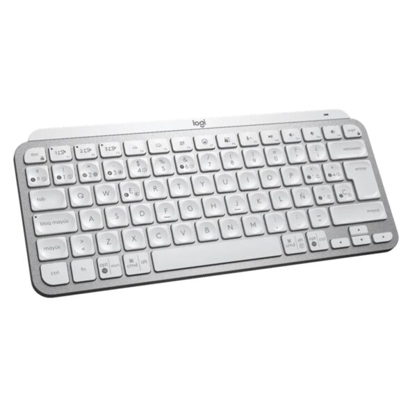 Teclado logitech mx keys gris palido wireless inalambrico qwerty español - Imagen 2