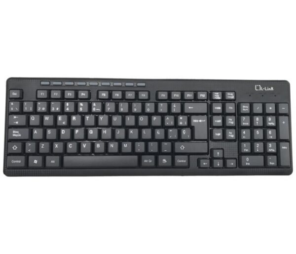 Kit teclado + raton inalambrico l - link ll ll - kb - 555 - wcombo usb negro - Imagen 2