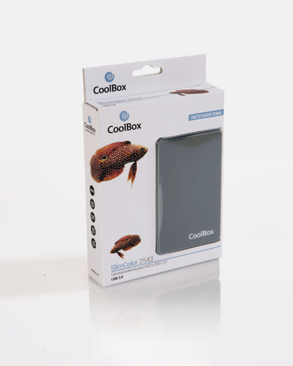 Carcasa disco duro - hdd - ssd coolbox coo - scg2543 - 8 2.5 pulgadas sata usb 3.0 gris - Imagen 2
