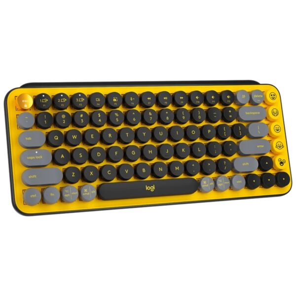 Teclado logitech pop keys blast yellow wireless inalambrico - Imagen 3