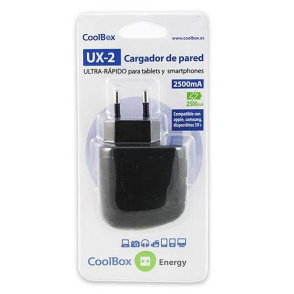 Cargador coolbox de pared 5v 2xusb - Imagen 2