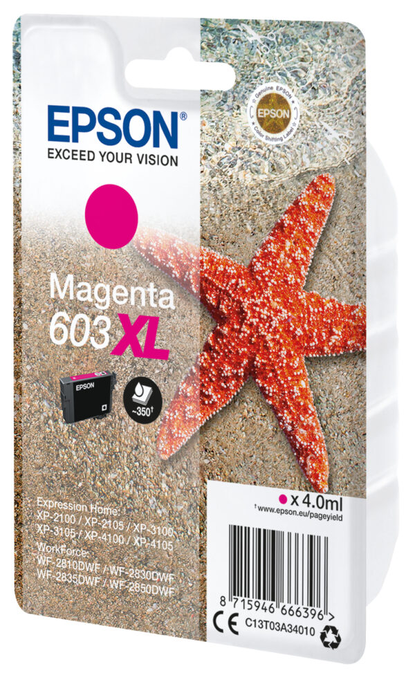 Cartucho tinta epson c13t03a34010 singlepack magenta 603xl estrella de mar - Imagen 2