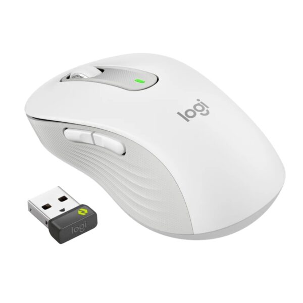 Mouse raton logitech m650 for business grande wireless inalambrico blanco crudo - Imagen 2