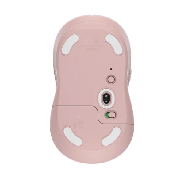 Mouse raton logitech m650 mediano optico wireless inalambrico rosa - Imagen 2