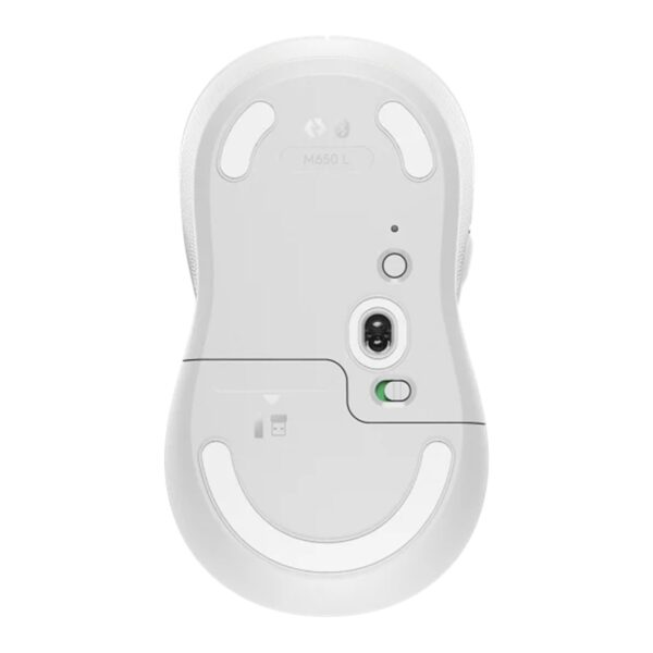 Mouse raton logitech m650 grande optico wireless inalambrico blanco crudo - Imagen 2