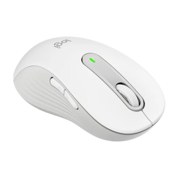 Mouse raton logitech m650 para zurdos optico wireless inalambrico blanco crudo - Imagen 2