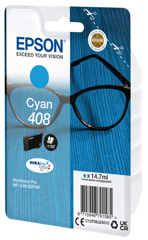 Cartucho tinta epson 408 cian durabrite ultra ink - Imagen 2