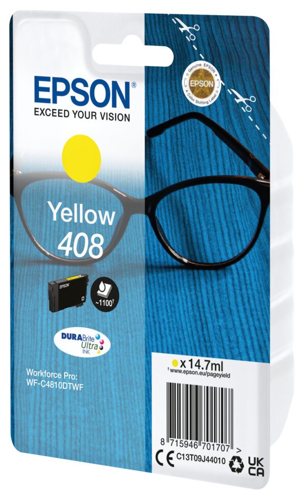 Cartucho tinta epson 408 amarillo durabrite ultra ink - Imagen 2