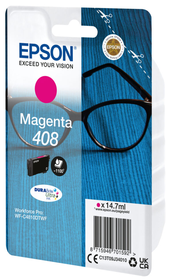 Cartucho tinta epson 408 magenta durabrite ultra ink - Imagen 2