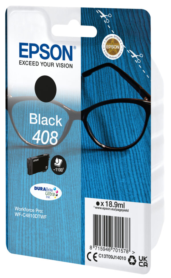 Cartucho tinta epson 408 negro durabrite ultra ink - Imagen 2