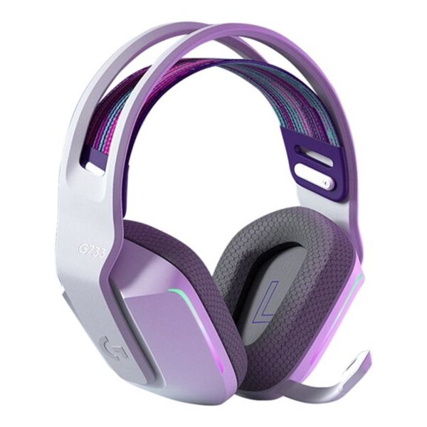 Auricular con microfono logitech g g733 gaming wireless inalambrico blanco - Imagen 2