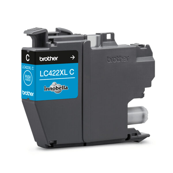 Cartucho tinta brother lc422xlc cian 1500 paginas - Imagen 2