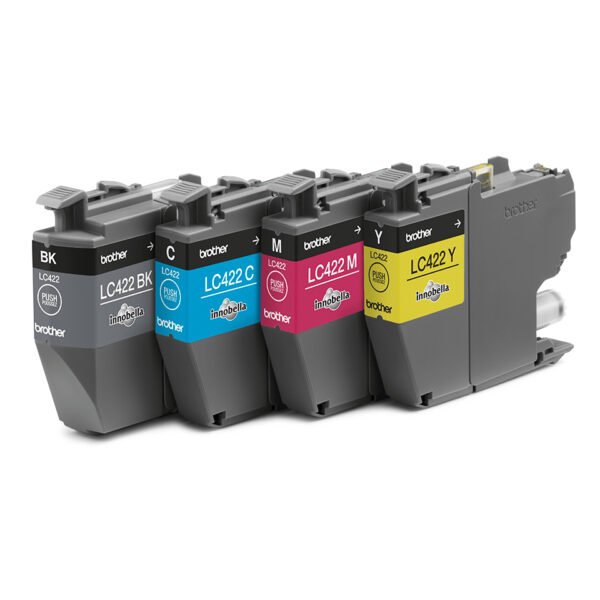 Pack cartuchos tinta brother lc422val negro cian magenta amarillo 550 paginas - Imagen 2