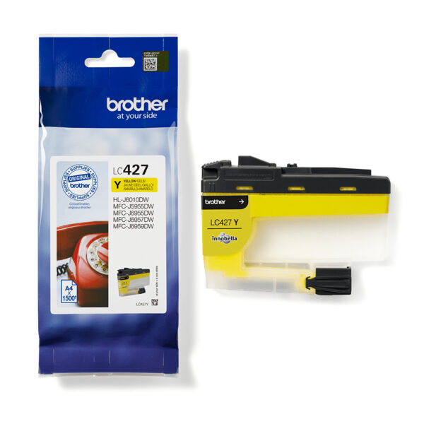 Cartucho tinta brother lc427y amarillo 1500 paginas - Imagen 3