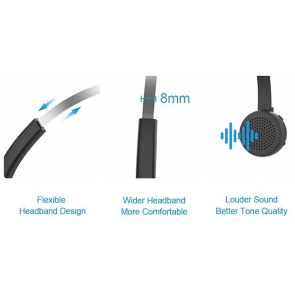 Auricular conceptronic bluetooth polona03bd con base de carga headset mono - Imagen 2