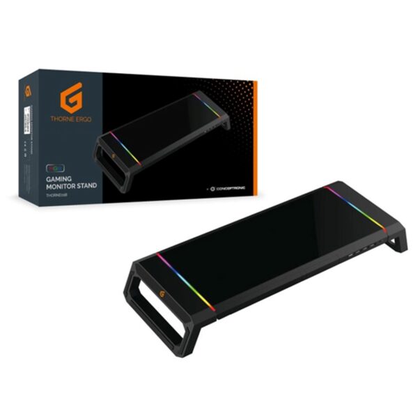 Soporte sobremesa gaming conceptronic hub usb 2.0 luz rgb - Imagen 3