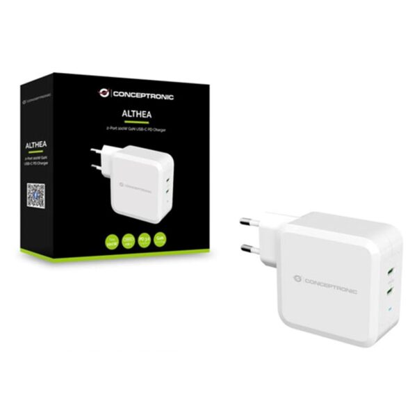 Cargador conceptronic pd 2 puertos usb - c althea - 100w - blanco - Imagen 2