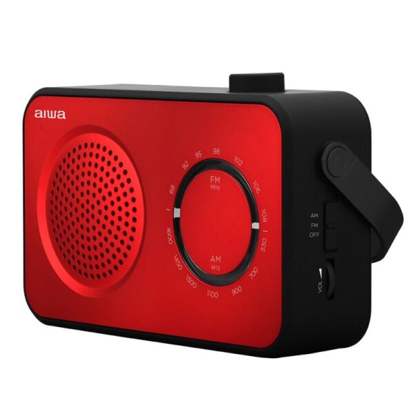 Radio analogica aiwa r - 190 am - fm rojo - Imagen 2