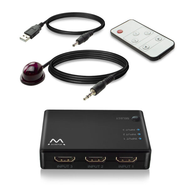 Switch hdmi ewent ew3730 4k 3 x 1 - Imagen 3