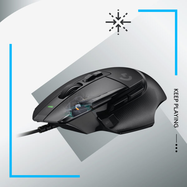 Mouse raton logitech g g502 x gaming optico usb 25600ppp negro - Imagen 2