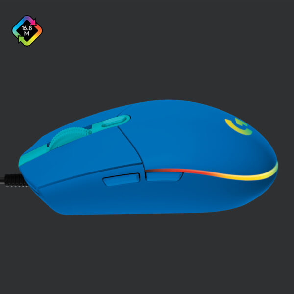 Mouse raton logitech g203 lightsync azul gaming 8.000 dpi 6 botones - Imagen 2