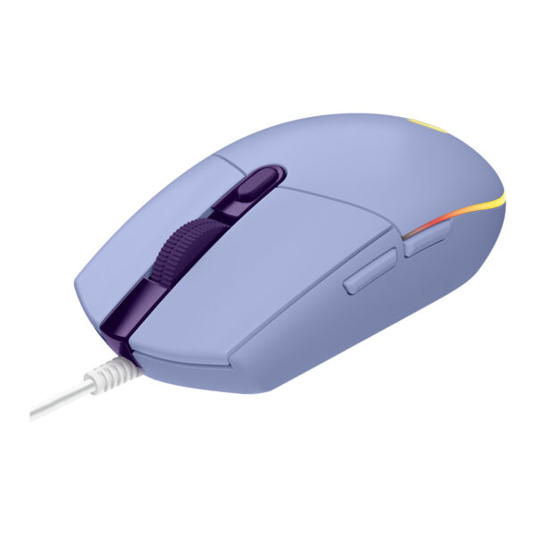 Mouse raton logitech g203 lightsync lila gaming 8.000 dpi 6 botones - Imagen 2