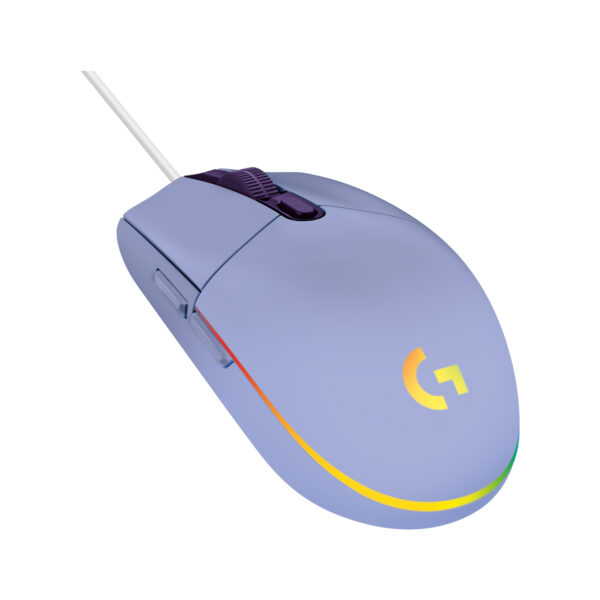 Mouse raton logitech g203 lightsync lila gaming 8.000 dpi 6 botones - Imagen 3