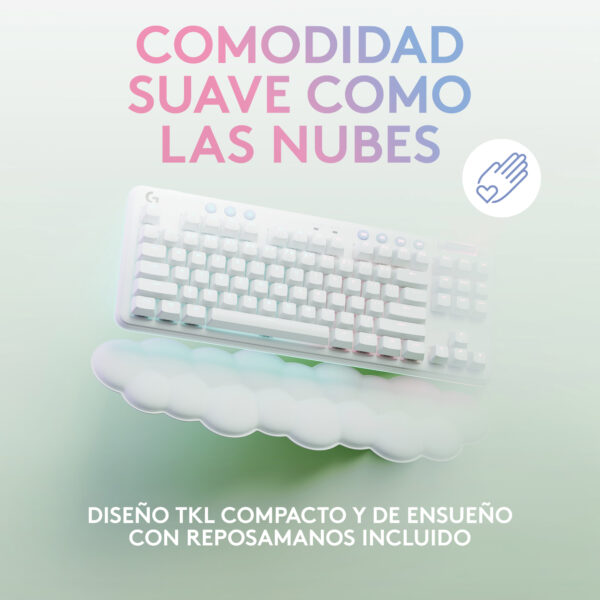 Teclado logitech g g715 gaming bluetooth blanco - Imagen 3