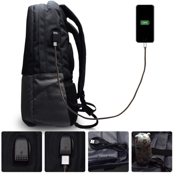 Mochila ewent urban notebook backpack 17.3 pulgadas con puerto de carga usb - Imagen 2