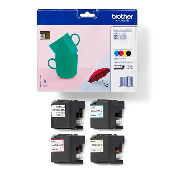 Pack cartuchos tinta brother lc227xlvalbp negro cian magenta amarillo - Imagen 3