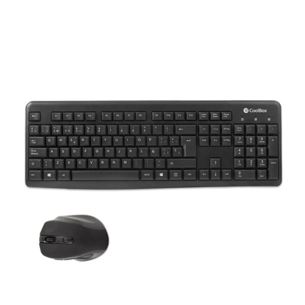 Kit teclado + raton coolbox inalambrico negro coo - ktr - 02w - Imagen 3