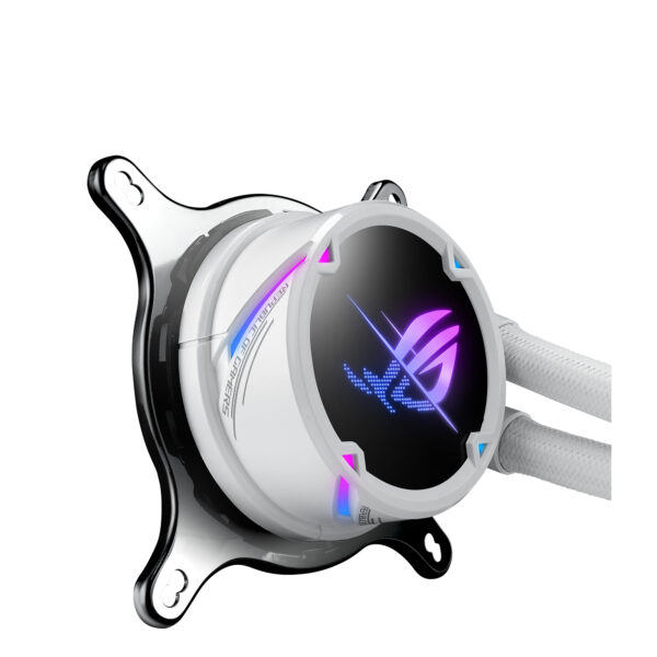 Kit refrigeracion liquida asus rog strix lc ii 240 argb white edition all in one 2 ventiladores 120mm gaming - Imagen 3