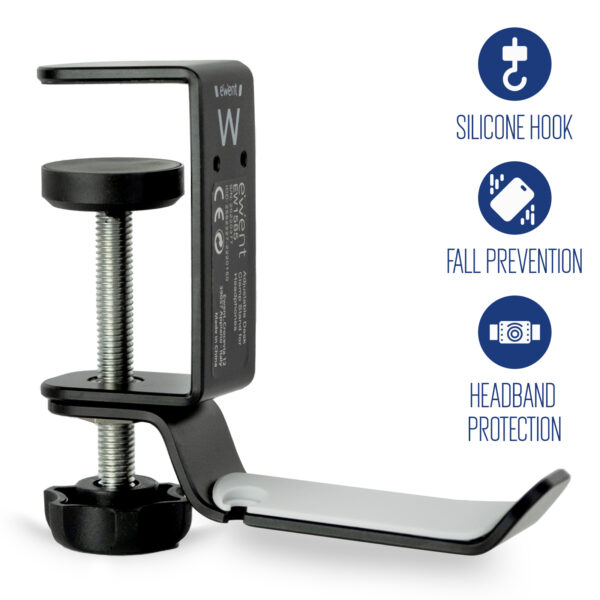 Soporte auriculares ewent ew1585 ajustable para escritorio - Imagen 2