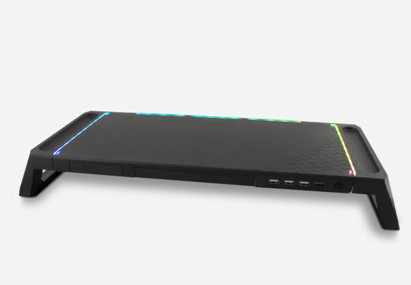 Elevador soporte de monitor deep gaming con hub usb